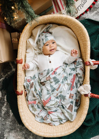 Copper Pearl Knit Swaddle Blanket - Kringle
