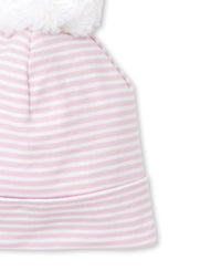 Kissy Kissy Classic Rib Hat - Pink Stripe