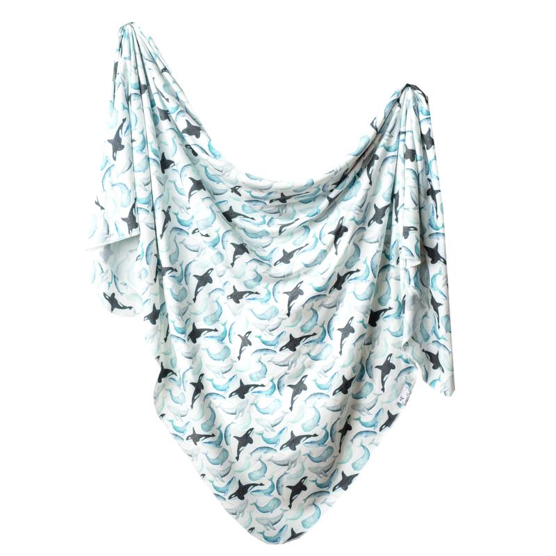 Copper Pearl Knit Swaddle Blanket - Kai