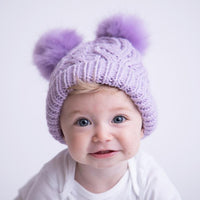 Huggalugs Fluffer Cableknit Hat