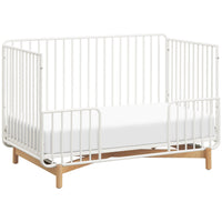 Babyletto Bixby 3-in-1 Convertible Metal Crib with Toddler Bed Conversion Kit