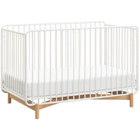 Babyletto Bixby 3-in-1 Convertible Metal Crib with Toddler Bed Conversion Kit
