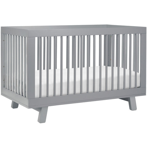 Babyletto Hudson 3-in-1 Convertible Crib with Toddler Bed Conversion Kit + 3-Drawer Changer Dresser Set