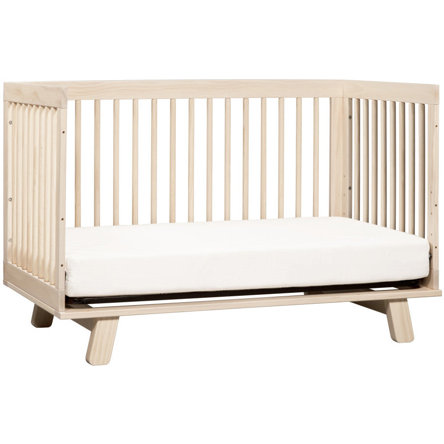 Babyletto Hudson 3-in-1 Convertible Crib with Toddler Bed Conversion Kit + 3-Drawer Changer Dresser Set