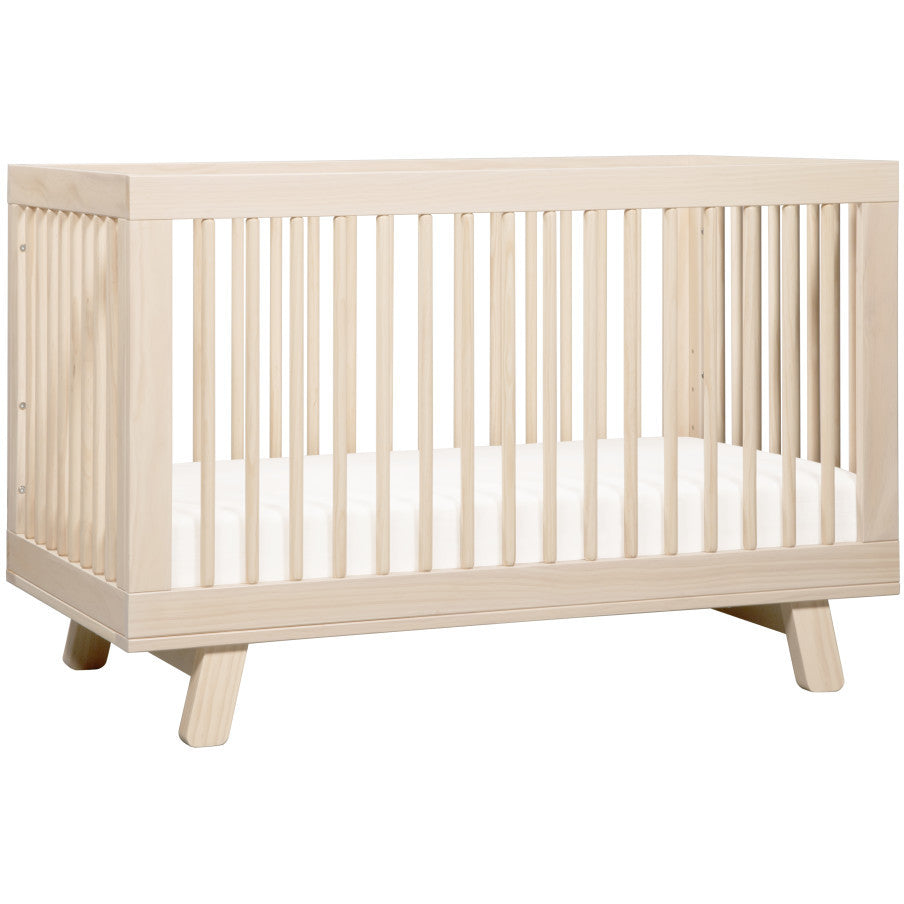 Babyletto Hudson 3-in-1 Convertible Crib with Toddler Bed Conversion Kit + 3-Drawer Changer Dresser Set