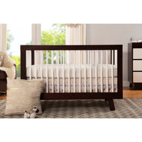 Babyletto Hudson 3-in-1 Convertible Crib with Toddler Bed Conversion Kit + 3-Drawer Changer Dresser Set