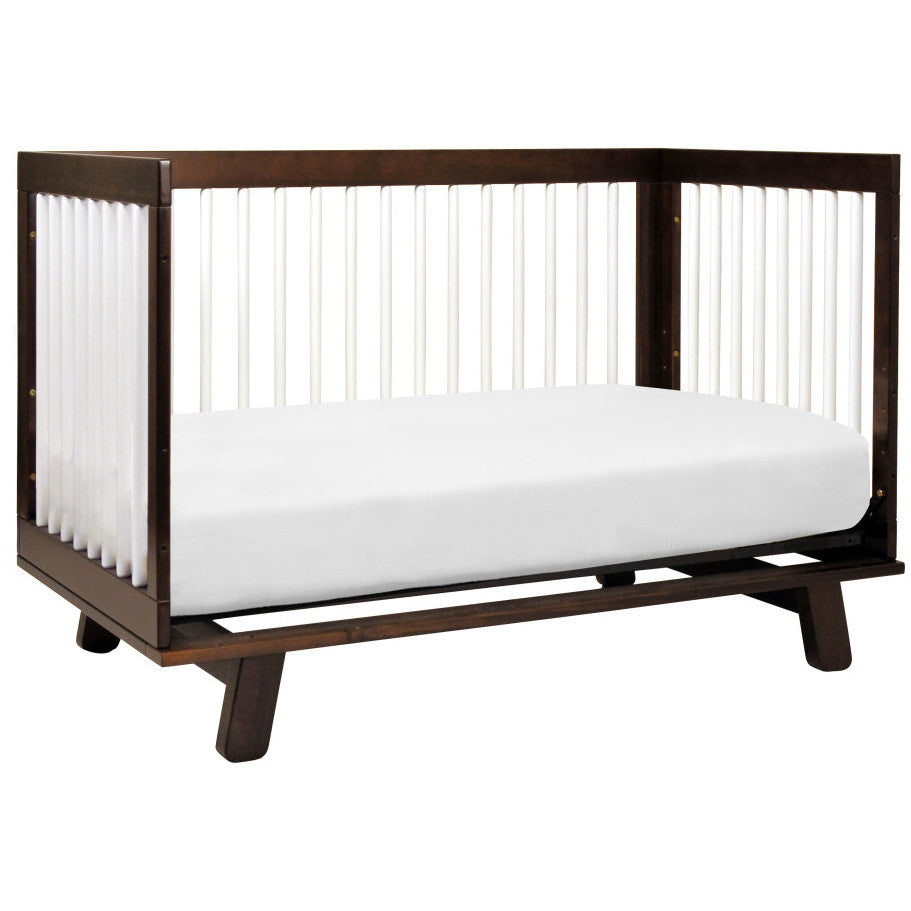 Babyletto Hudson 3-in-1 Convertible Crib with Toddler Bed Conversion Kit + 3-Drawer Changer Dresser Set