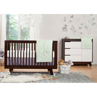 Babyletto Hudson 3-in-1 Convertible Crib with Toddler Bed Conversion Kit + 3-Drawer Changer Dresser Set
