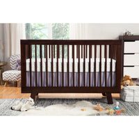 Babyletto Hudson 3-in-1 Convertible Crib with Toddler Bed Conversion Kit + 3-Drawer Changer Dresser Set