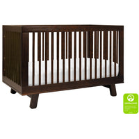 Babyletto Hudson 3-in-1 Convertible Crib with Toddler Bed Conversion Kit + 3-Drawer Changer Dresser Set