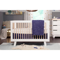 Babyletto Hudson 3-in-1 Convertible Crib with Toddler Bed Conversion Kit + 3-Drawer Changer Dresser Set