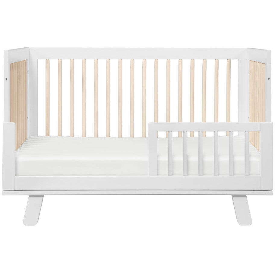 Babyletto Hudson 3-in-1 Convertible Crib with Toddler Bed Conversion Kit + 3-Drawer Changer Dresser Set