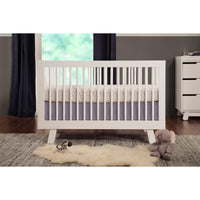 Babyletto Hudson 3-in-1 Convertible Crib with Toddler Bed Conversion Kit + 3-Drawer Changer Dresser Set