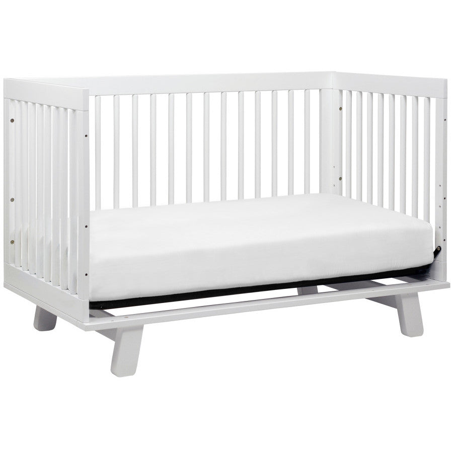 Babyletto Hudson 3-in-1 Convertible Crib with Toddler Bed Conversion Kit + 3-Drawer Changer Dresser Set