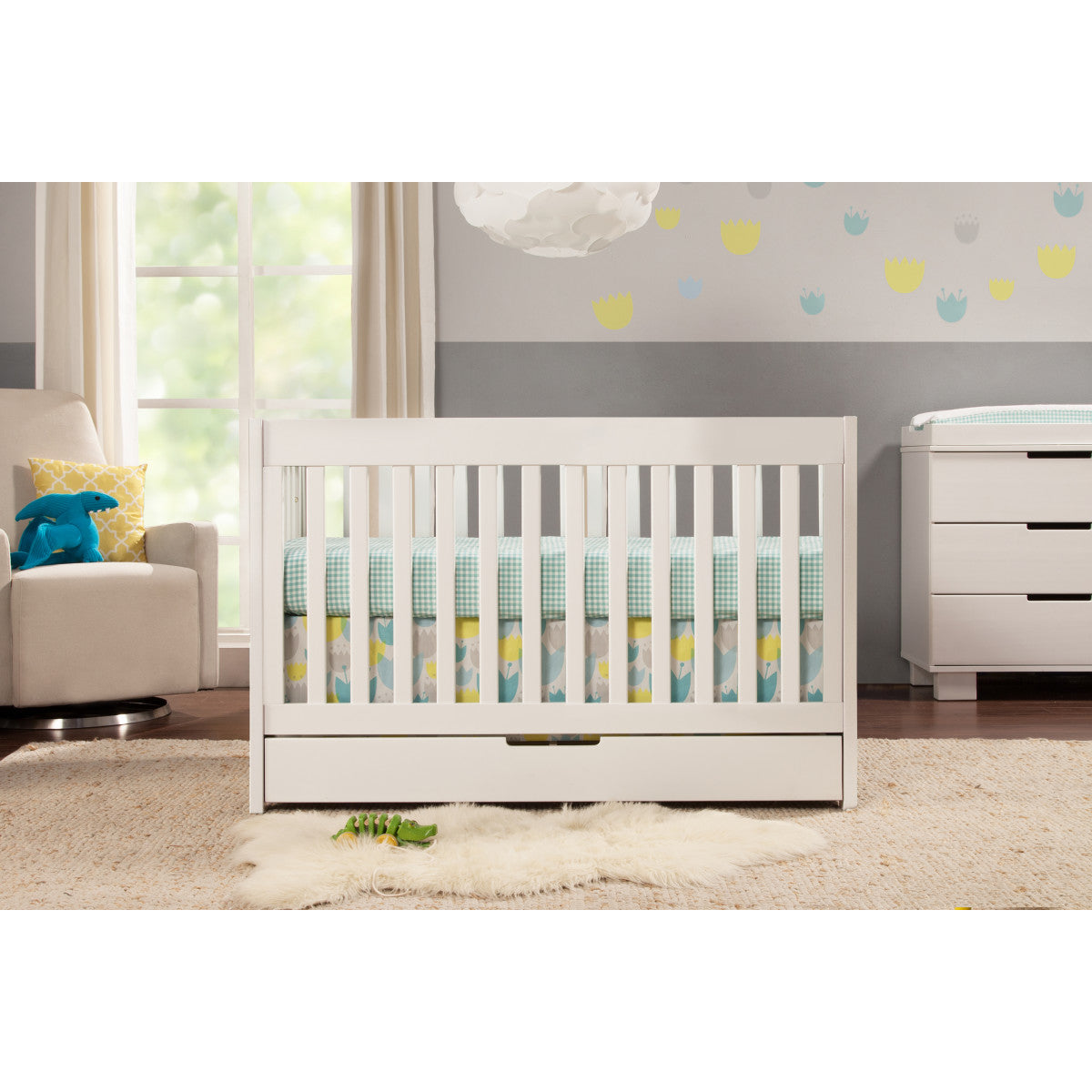 Babyletto Mercer 3-in-1 Convertible Crib with Toddler Bed Conversion Kit
