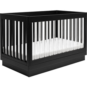 Babyletto Harlow 3-in-1 Convertible Acrylic Crib with Toddler Bed Conversion Kit