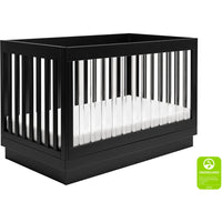 Babyletto Harlow 3-in-1 Convertible Acrylic Crib with Toddler Bed Conversion Kit