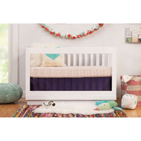 Babyletto Harlow 3-in-1 Convertible Acrylic Crib with Toddler Bed Conversion Kit