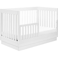 Babyletto Harlow 3-in-1 Convertible Acrylic Crib with Toddler Bed Conversion Kit
