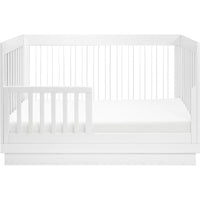 Babyletto Harlow 3-in-1 Convertible Acrylic Crib with Toddler Bed Conversion Kit