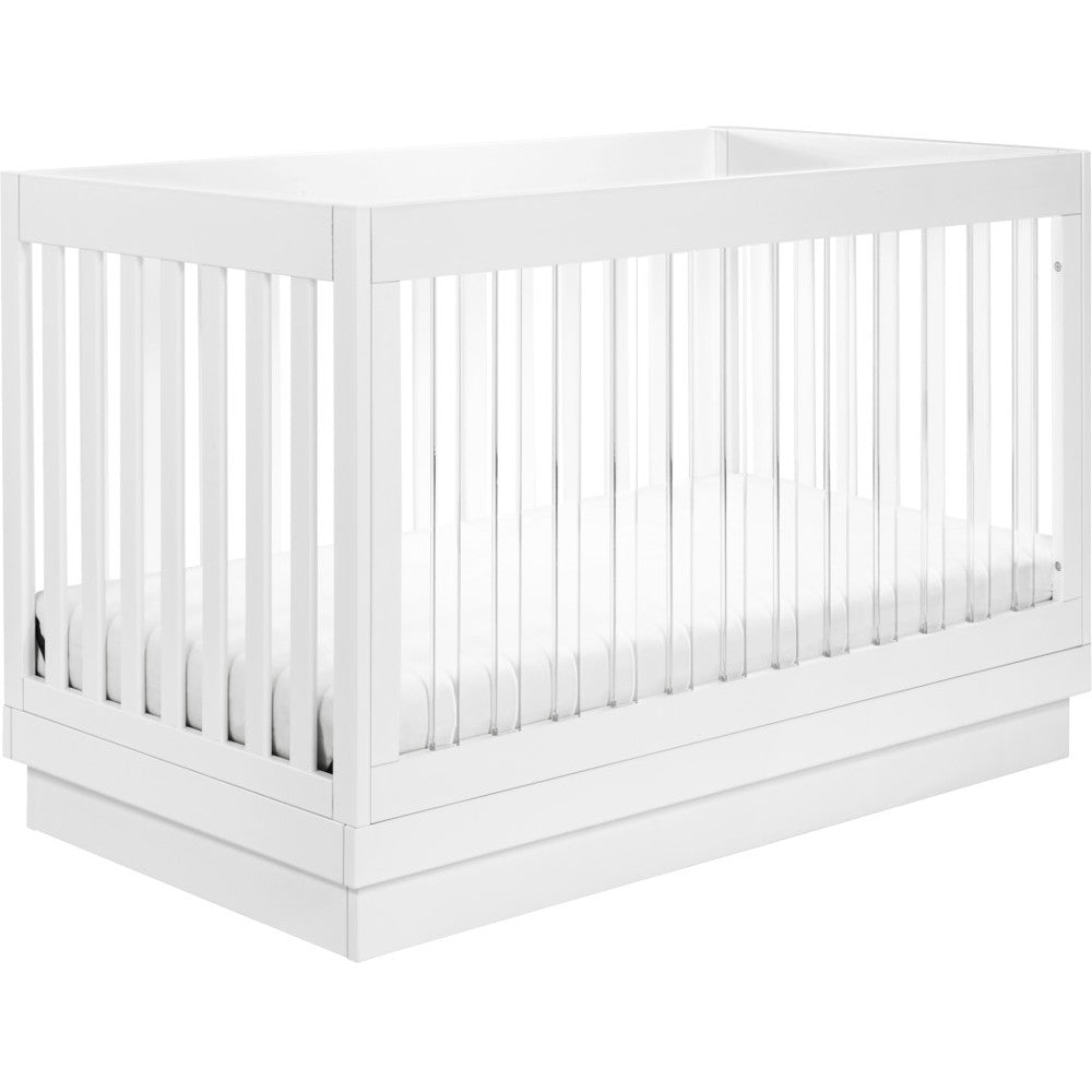 Babyletto Harlow 3-in-1 Convertible Acrylic Crib with Toddler Bed Conversion Kit