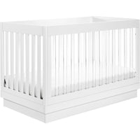 Babyletto Harlow 3-in-1 Convertible Acrylic Crib with Toddler Bed Conversion Kit