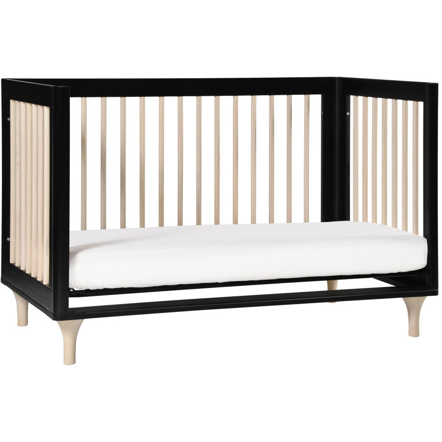Babyletto Lolly 3-in-1 Convertible Crib with Toddler Bed Conversion Kit + 3-Drawer Changer Dresser Set