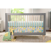 Babyletto Lolly 3-in-1 Convertible Crib with Toddler Bed Conversion Kit + 3-Drawer Changer Dresser Set