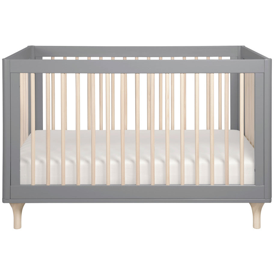 Babyletto Lolly 3-in-1 Convertible Crib with Toddler Bed Conversion Kit + 3-Drawer Changer Dresser Set