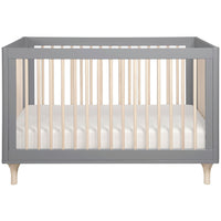 Babyletto Lolly 3-in-1 Convertible Crib with Toddler Bed Conversion Kit + 3-Drawer Changer Dresser Set