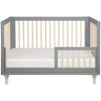 Babyletto Lolly 3-in-1 Convertible Crib with Toddler Bed Conversion Kit + 3-Drawer Changer Dresser Set