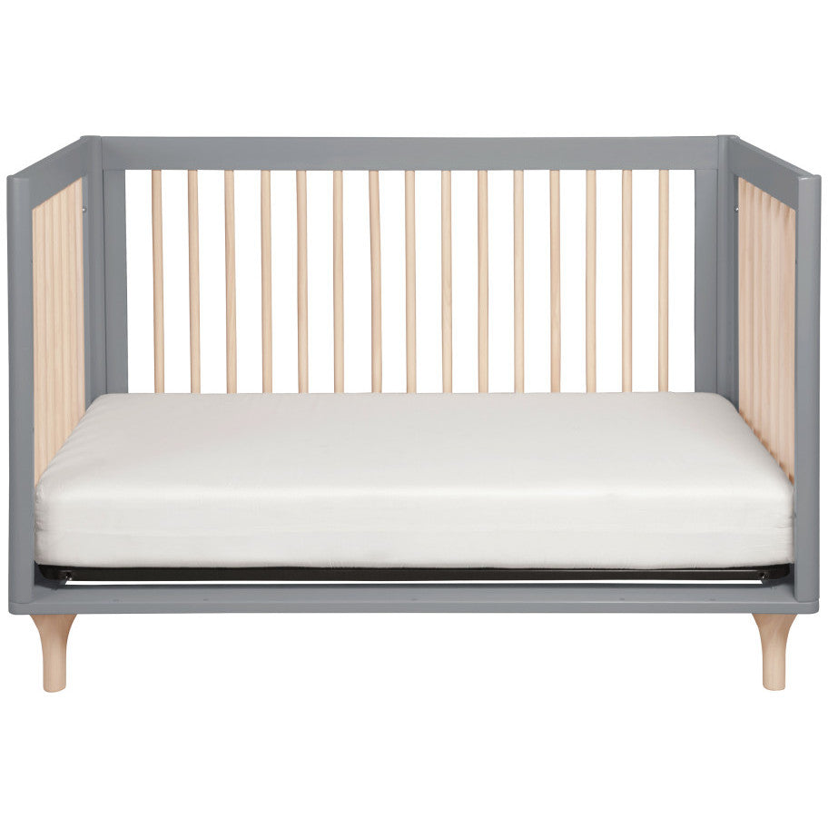 Babyletto Lolly 3-in-1 Convertible Crib with Toddler Bed Conversion Kit + 3-Drawer Changer Dresser Set
