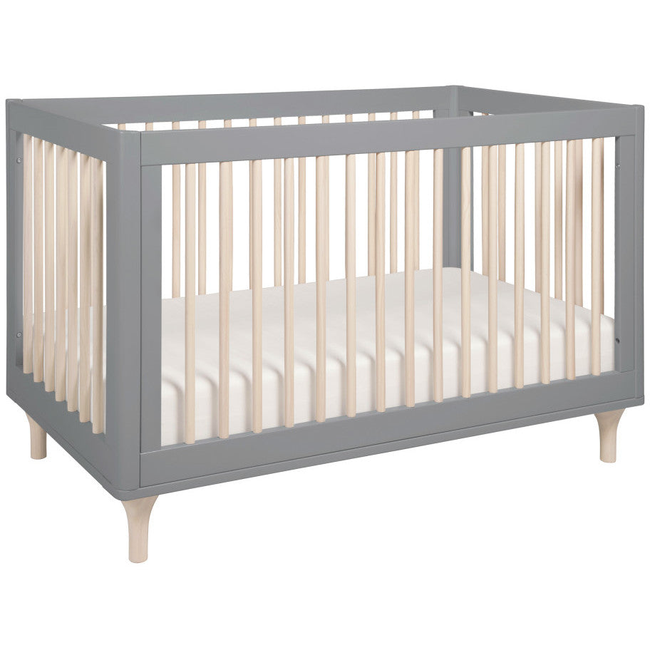 Babyletto Lolly 3-in-1 Convertible Crib with Toddler Bed Conversion Kit + 3-Drawer Changer Dresser Set
