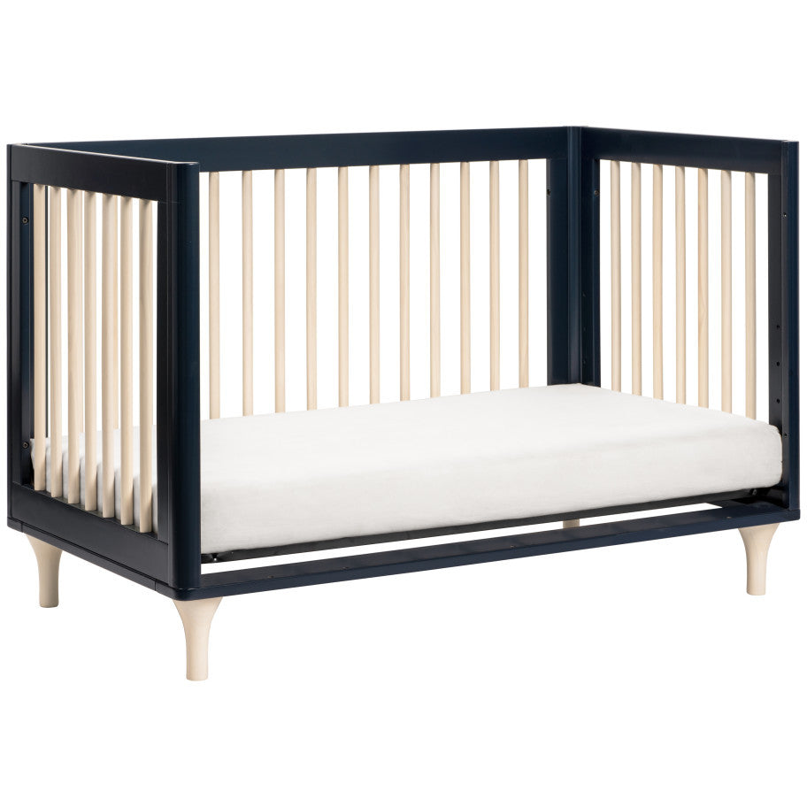 Babyletto Lolly 3-in-1 Convertible Crib with Toddler Bed Conversion Kit + 3-Drawer Changer Dresser Set