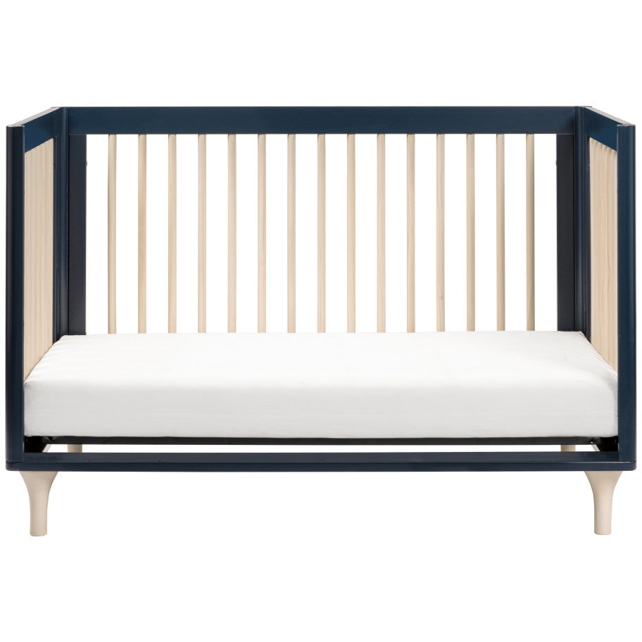 Babyletto Lolly 3-in-1 Convertible Crib with Toddler Bed Conversion Kit + 3-Drawer Changer Dresser Set