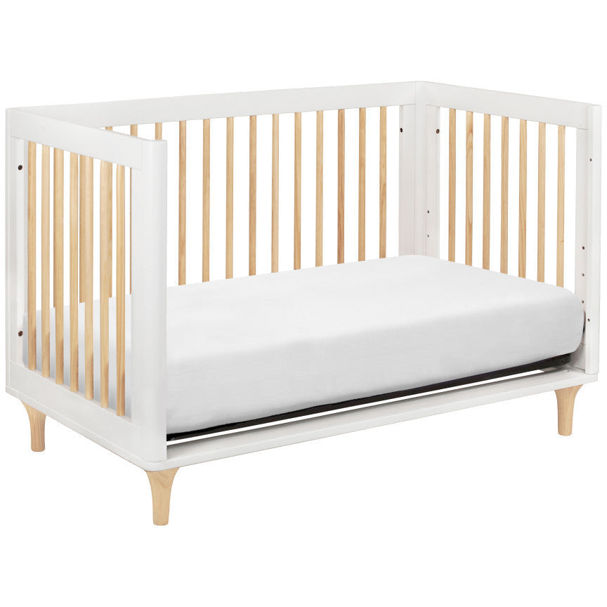 Babyletto Lolly 3-in-1 Convertible Crib with Toddler Bed Conversion Kit + 3-Drawer Changer Dresser Set