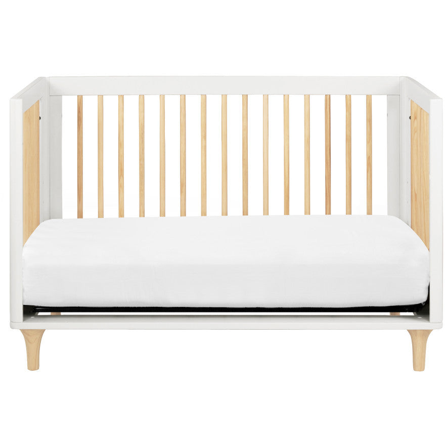 Babyletto Lolly 3-in-1 Convertible Crib with Toddler Bed Conversion Kit + 3-Drawer Changer Dresser Set