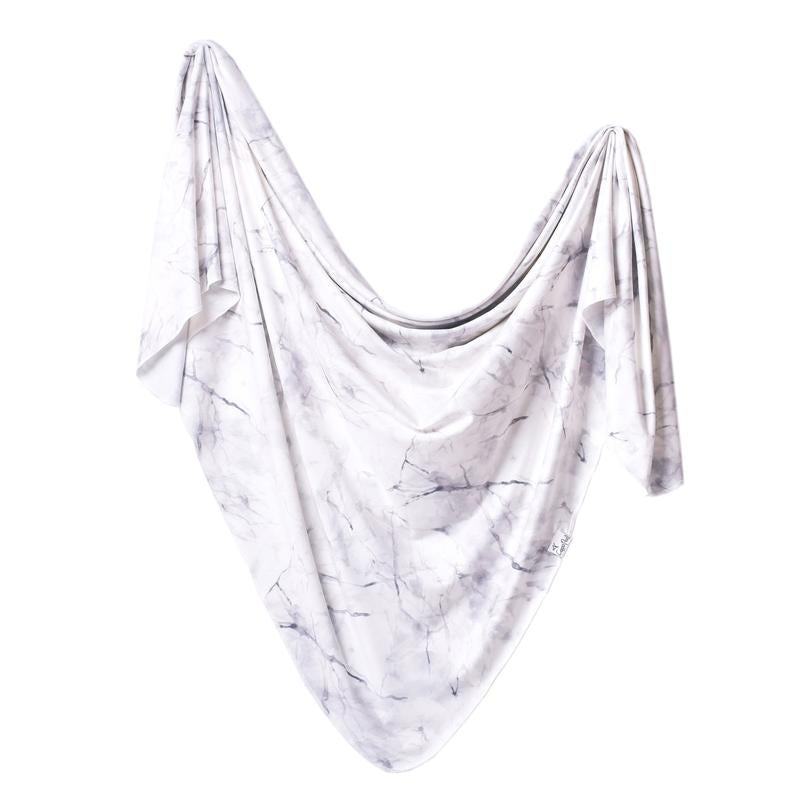 Copper Pearl Knit Swaddle Blanket - Marble