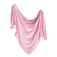Copper Pearl Knit Swaddle Blanket - Lucy