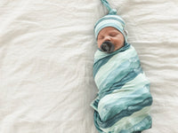 Copper Pearl Knit Swaddle Blanket | Waves
