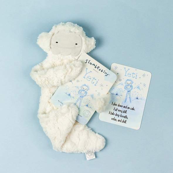 Slumberkins- Yeti Snuggler and book set- Mindfulness Collection