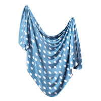 Copper Pearl Knit Swaddle Blanket - Quarterback