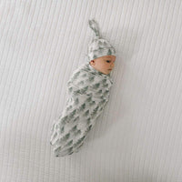 Copper Pearl Knit Swaddle Blanket - Evergreen