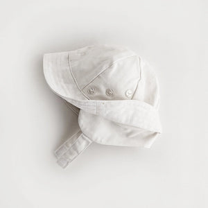 Huggalugs Tyrolean Navy or White  UPF 50+ Hat with Chinstrap for Babies and Toddlers